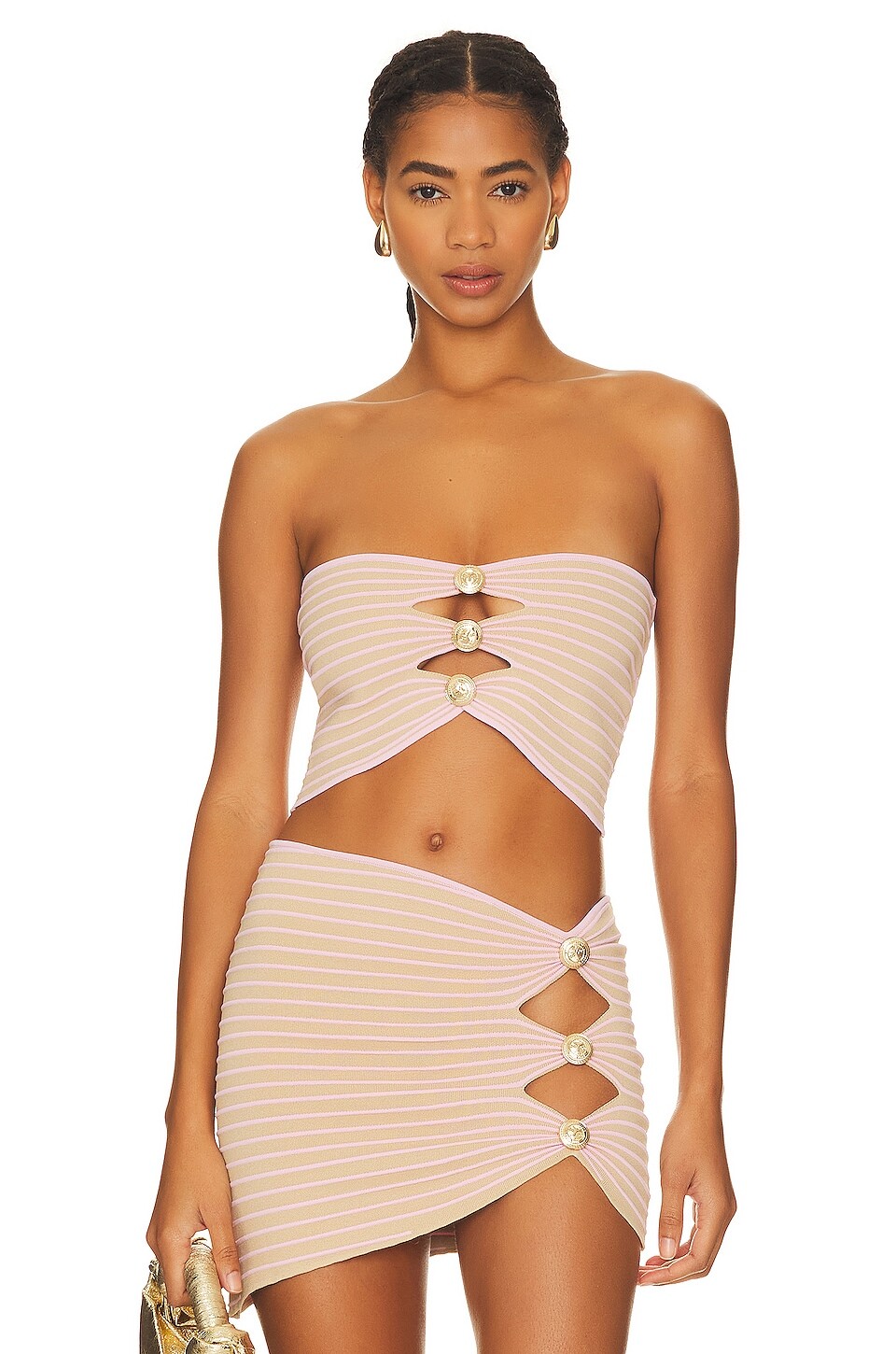 

Топ retrofete Adelie, цвет Nude & Pink
