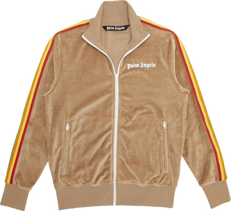 Куртка Palm Angels PA Rainbow Chenille Track Jacket 'Brown', коричневый - фото