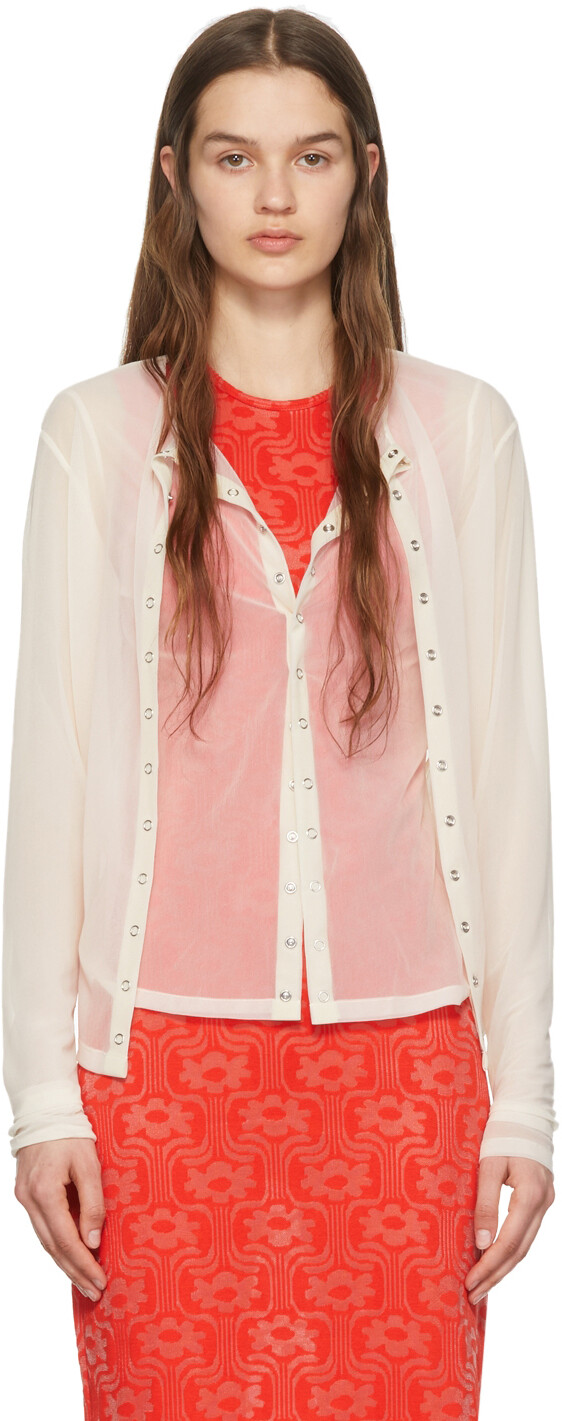 

Кардиган из полиэстера Off-White Eckhaus Latta