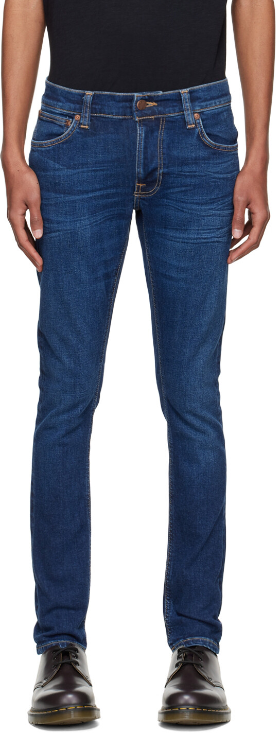 

Зауженные зауженные джинсы Indigo Terry Terry Nudie Jeans