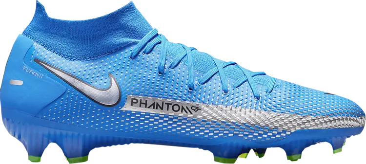 

Бутсы Nike Phantom GT Pro DF FG 'Photo Blue Metallic Silver', синий