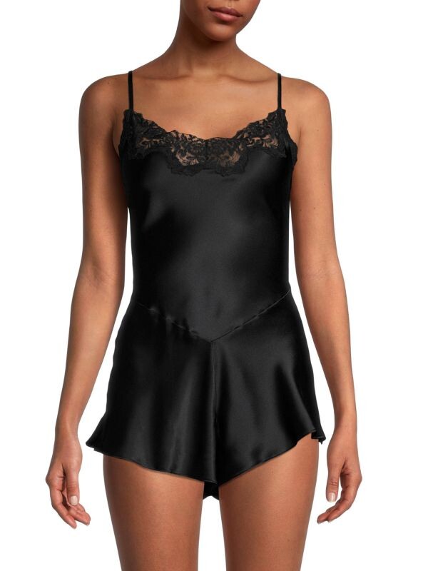 

Комбинезон Шелковый Hanky Panky Monique Lhuillier x Hanky ​​Panky Jolie, черный