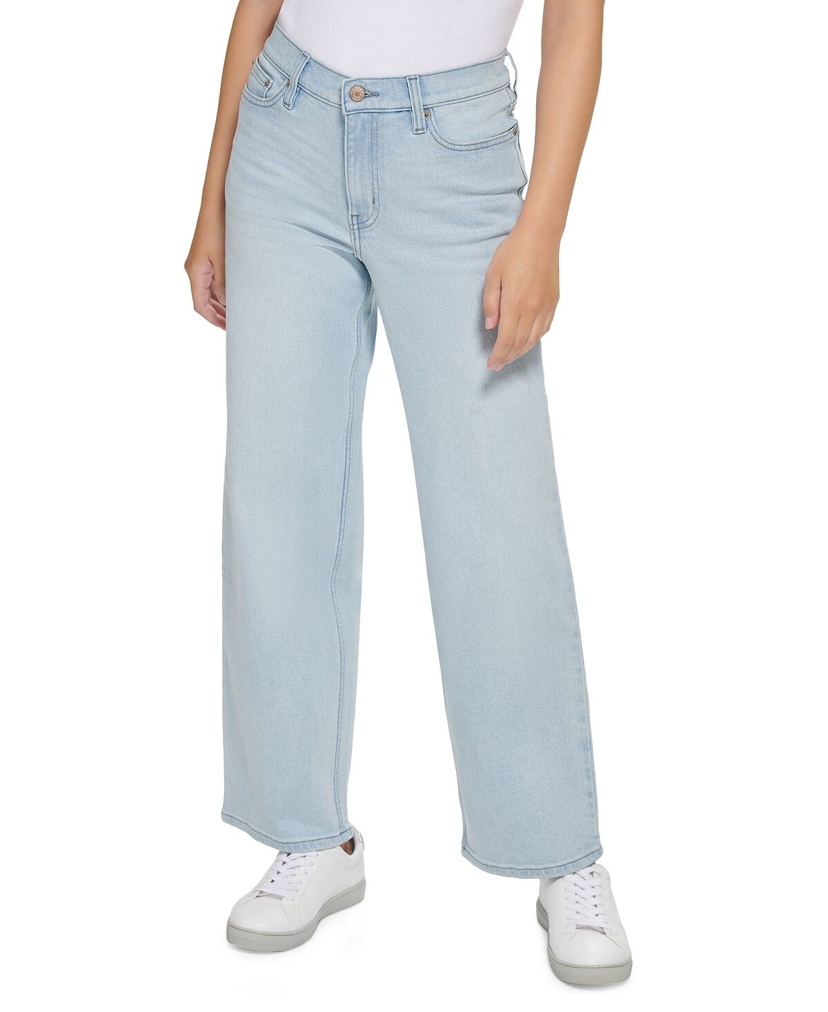 

Женские винтажные широкие джинсы с высокой посадкой Calvin Klein Jeans, небо