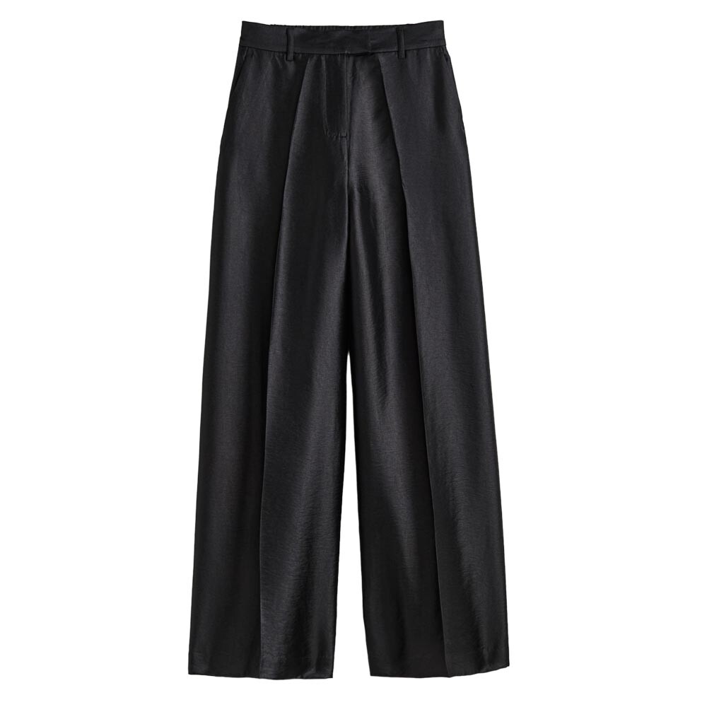 

Брюки H&M Dressy Satin, черный