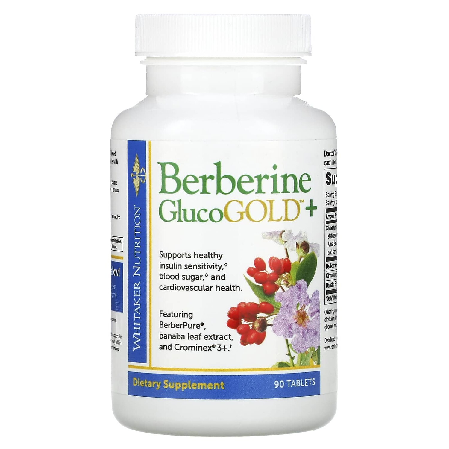 

Берберин GlucoGOLD + Whitaker Nutrition, 90 таблеток