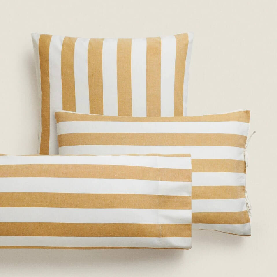 

Наволочка Zara Home Striped, желтый