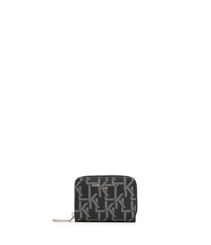 

Маленький кошелек karl arnd zip house monogram crimson Karl Lagerfeld, черный