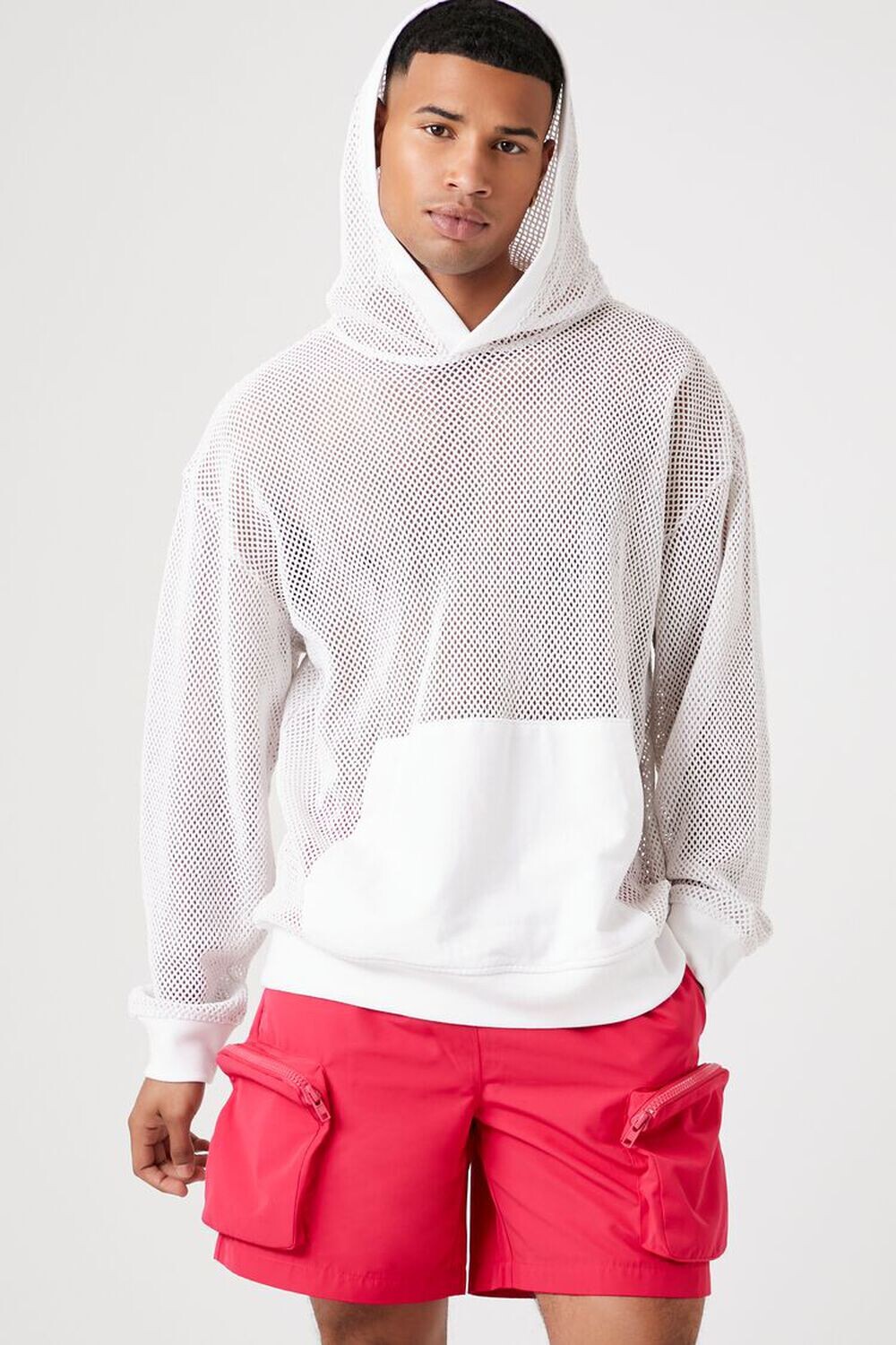 

Шорты-карго с 3D-молнией и карманами Forever 21, розовый