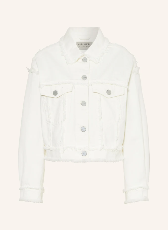 

Claude fray джинсовая куртка Allsaints, бежевый