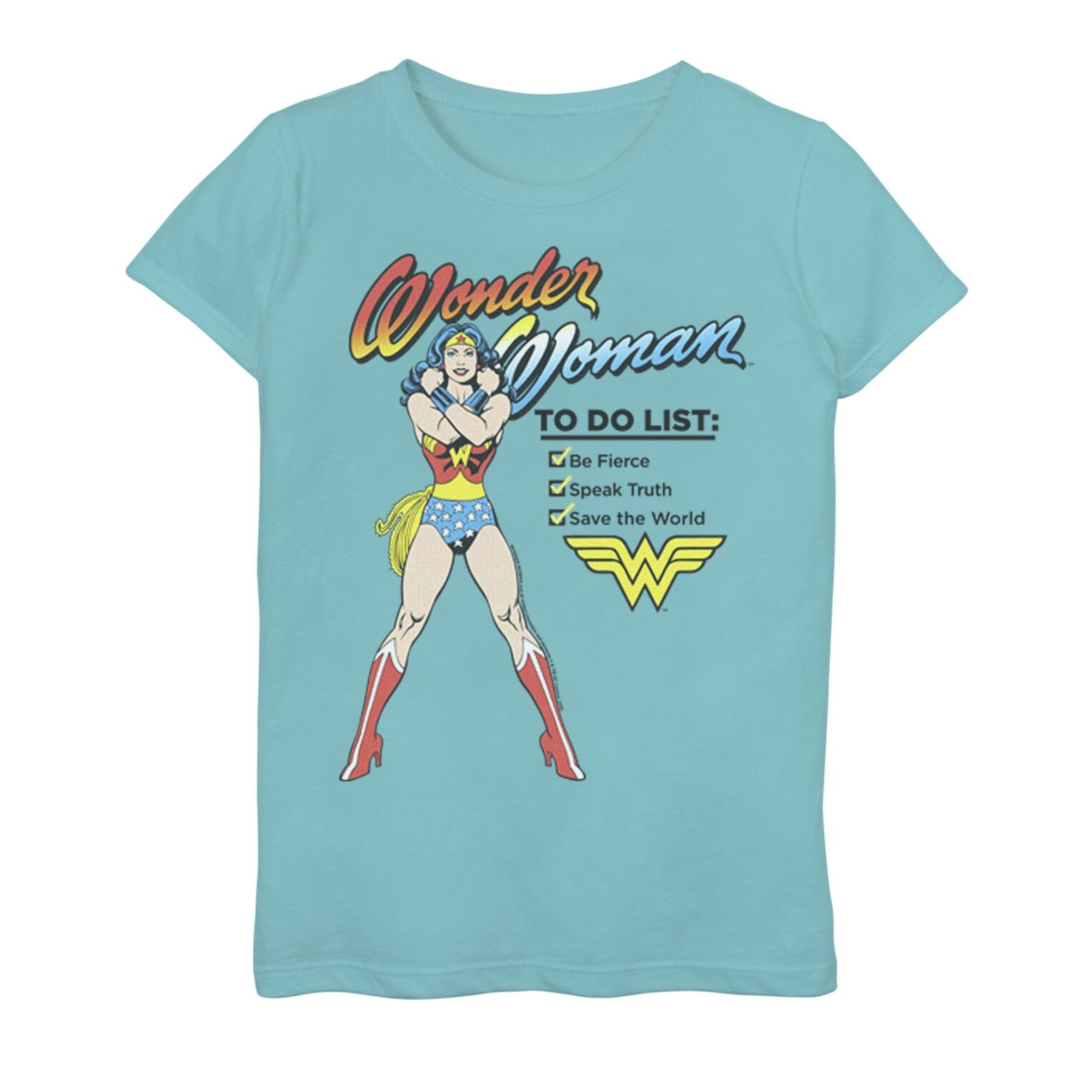 

Футболка Wonder Woman для девочек 7–16 лет с рисунком DC Comics