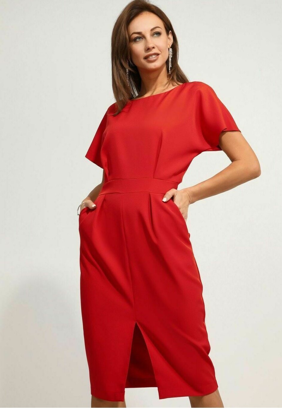 Платье-футляр Dress Awesome Apparel, красный