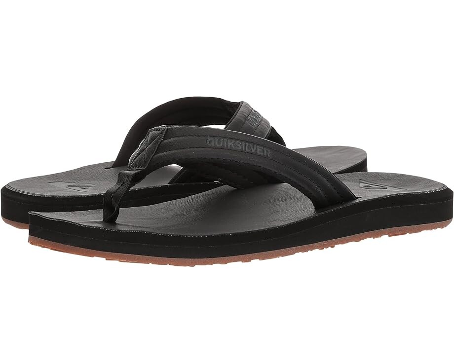 

Сандалии Quiksilver Carver Nubuck, цвет Solid Black 2