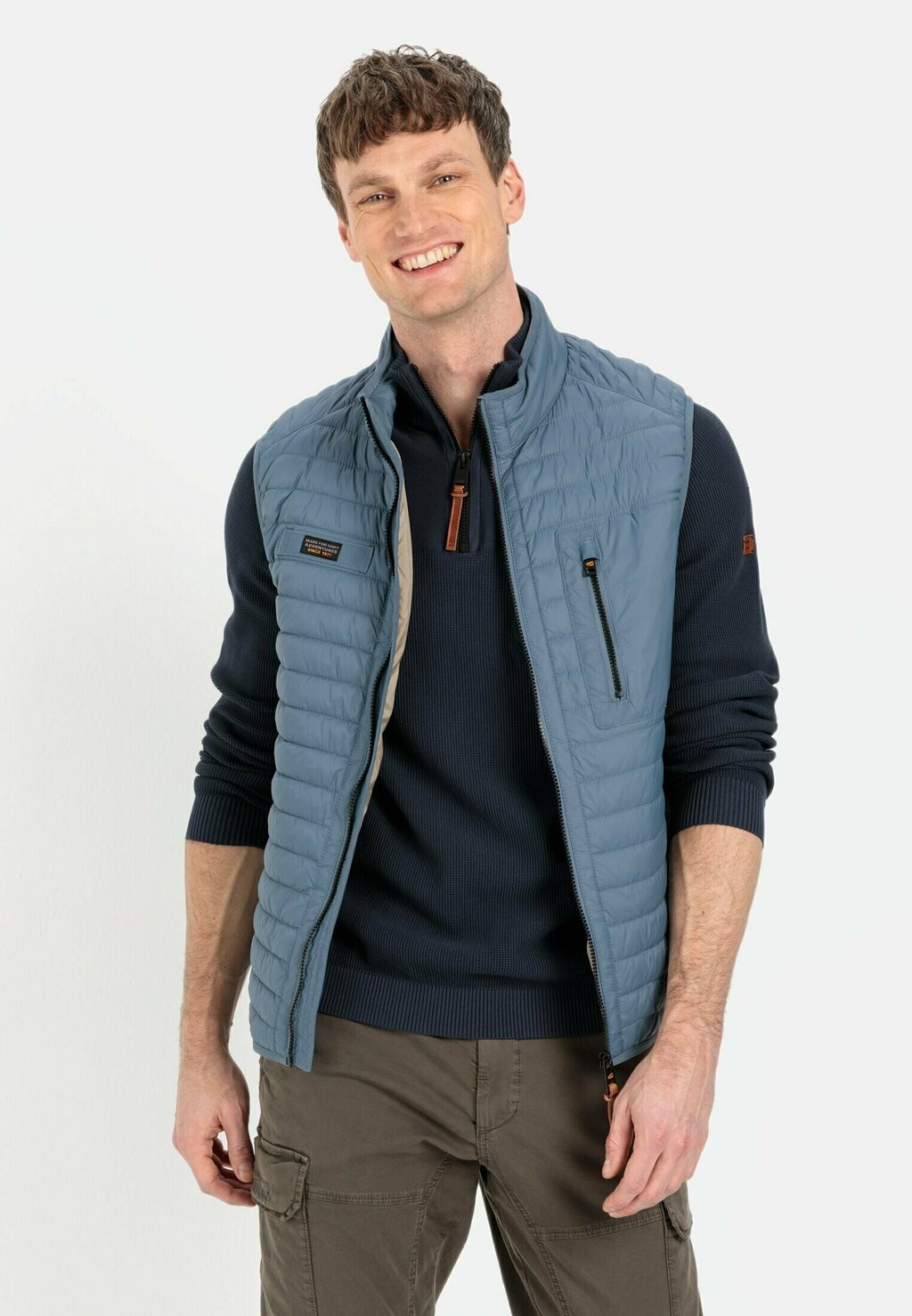 

Жилет camel active, цвет stone blue
