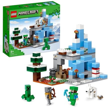 

Конструктор Lego 21243 Minecraft The Frozen Peaks пещерная гора со Стивом и Крипером