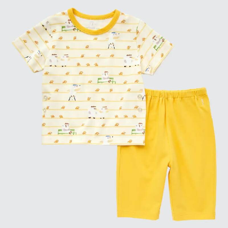 

Пижама для малышей Uniqlo The Picture Book UT Short Sleeved, желтый