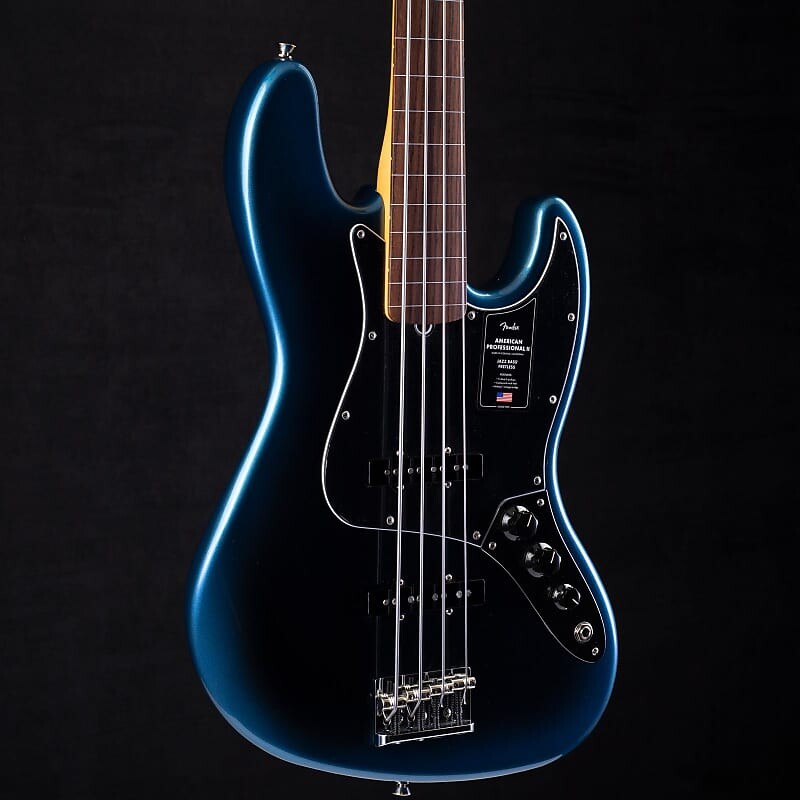 

Fender American Professional II Jazz Bass Fretless Dark Night 127