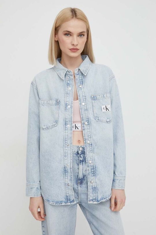 

Джинсовая рубашка Calvin Klein Jeans, синий