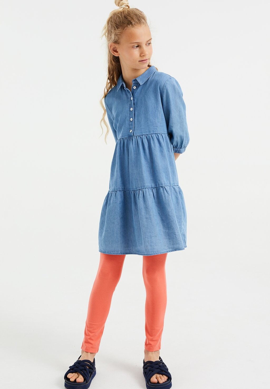 

Леггинсы Skinny Fit WE Fashion, цвет coral pink