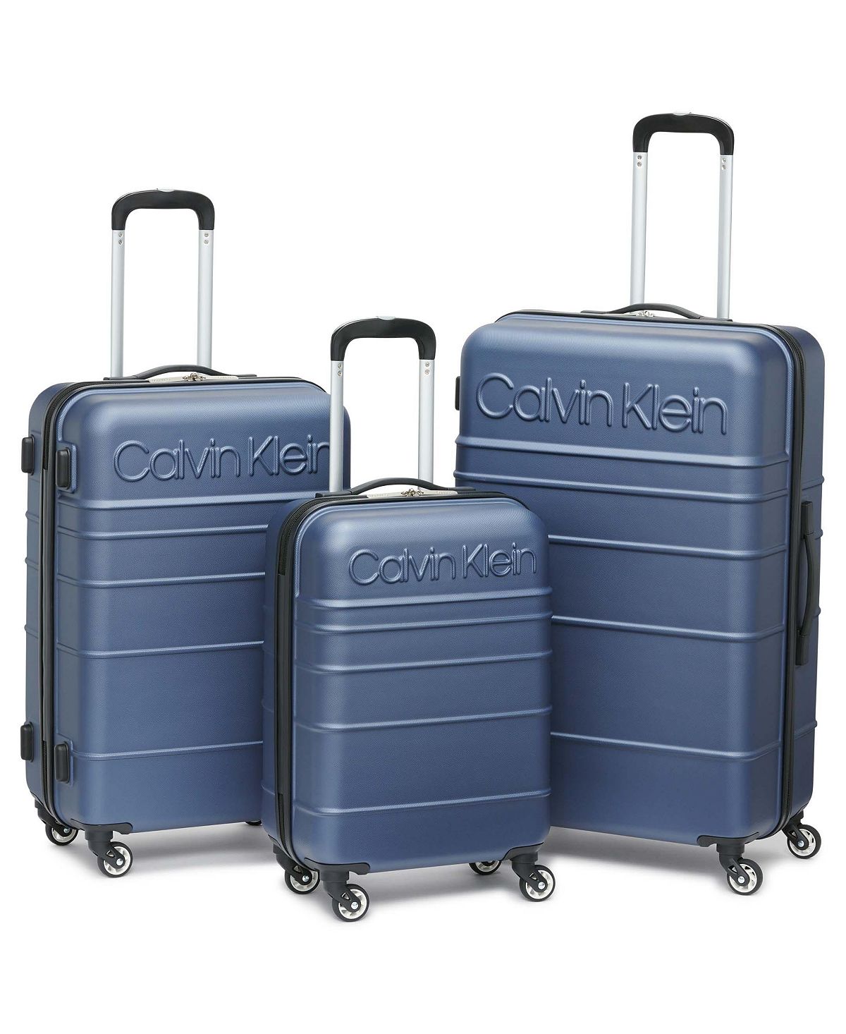 Набор жестких боковых чемоданов fillmore, 3 предмета Calvin Klein, синий