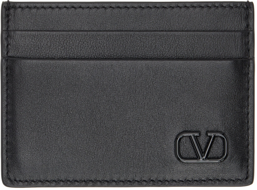

Черная визитница Mini Vlogo Signature Valentino Garavani