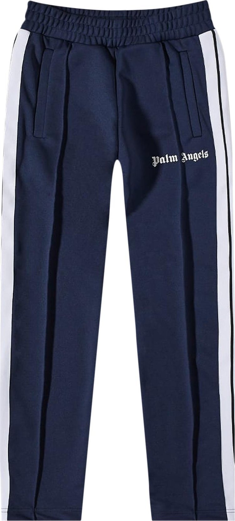 Брюки Palm Angels Slim Track Pants 'Navy Blue/White', синий - фото