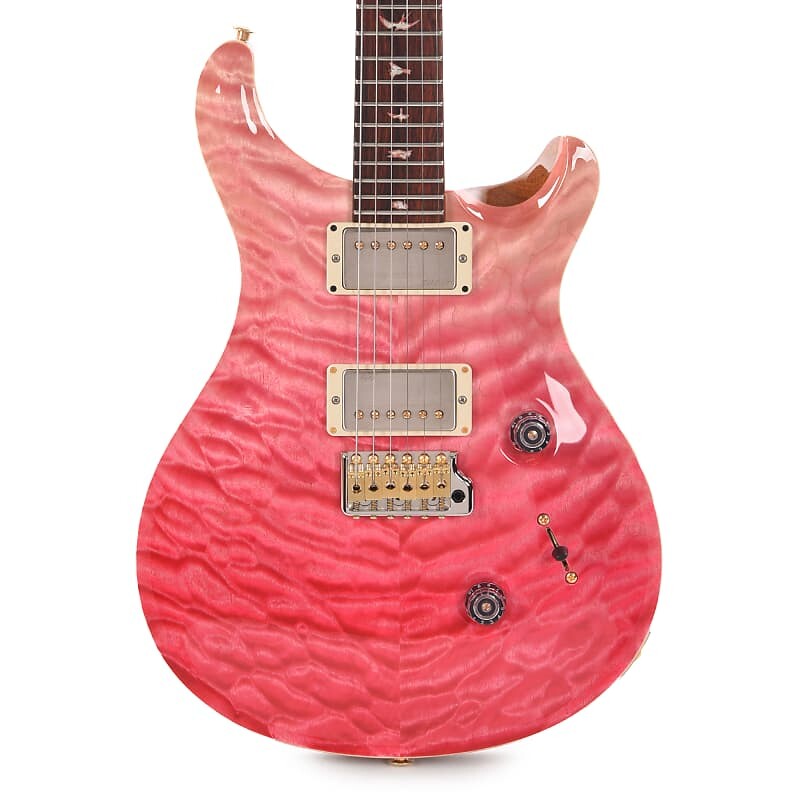 

PRS Private Stock Custom 24 Semi-Hollow Quilted Maple Bonnie Pink Fade с грифом Cocobolo (серийный номер 0352892)