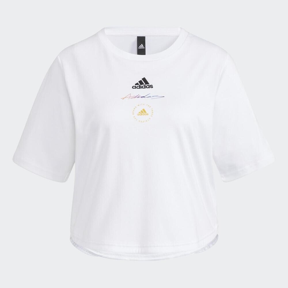 

Футболка Adidas Ust Ss T, белый/черный