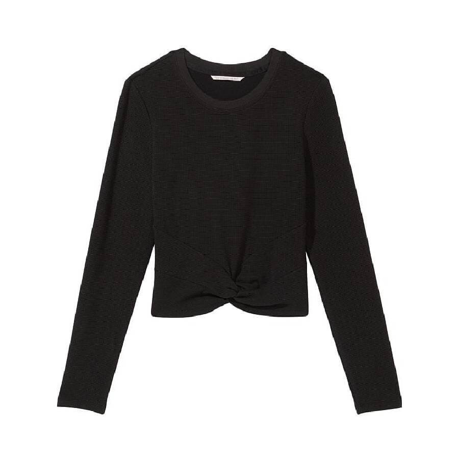 

Топ Victoria's Secret Double Waffle Knit, черный