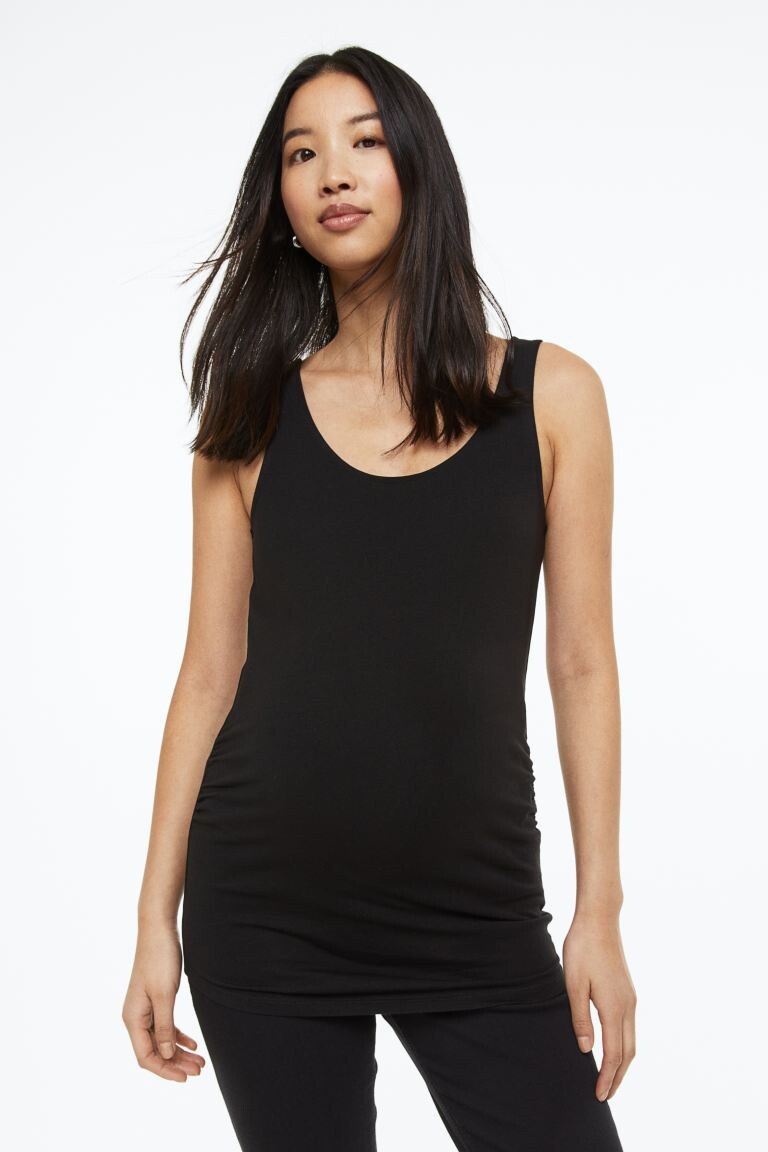 

MAMA Хлопковая футболка, 2 шт. H&M, черный