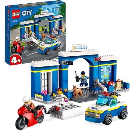 

Конструктор Lego City Police Station Chase с игрушечным автомобилем и мотоциклом