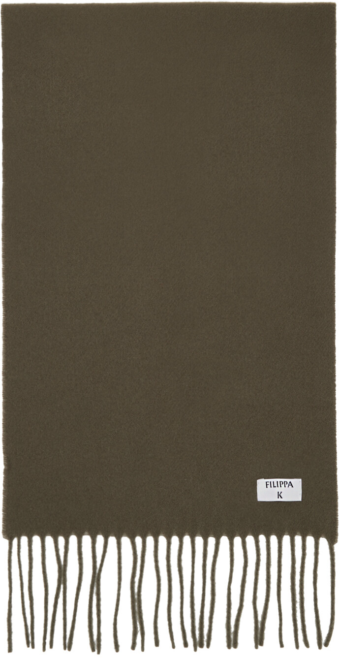 

Коричневый шарф с бахромой Filippa K
