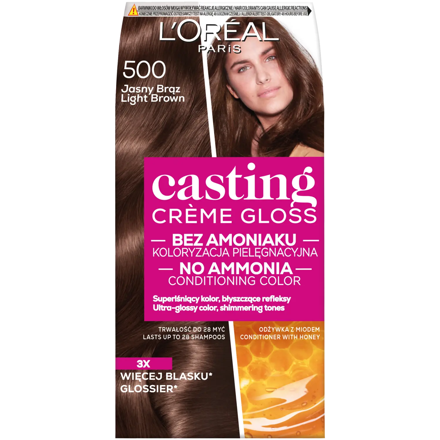 

L'Oréal Paris Casting Crème Gloss краска для волос 500 светло-русый, 1 упаковка