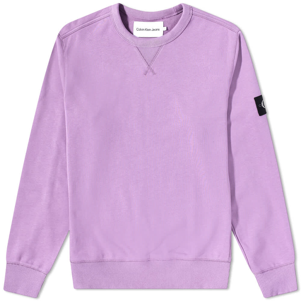 

Толстовка Calvin Klein Monogram Sleeve Badge Crew Sweat, Фиолетовый