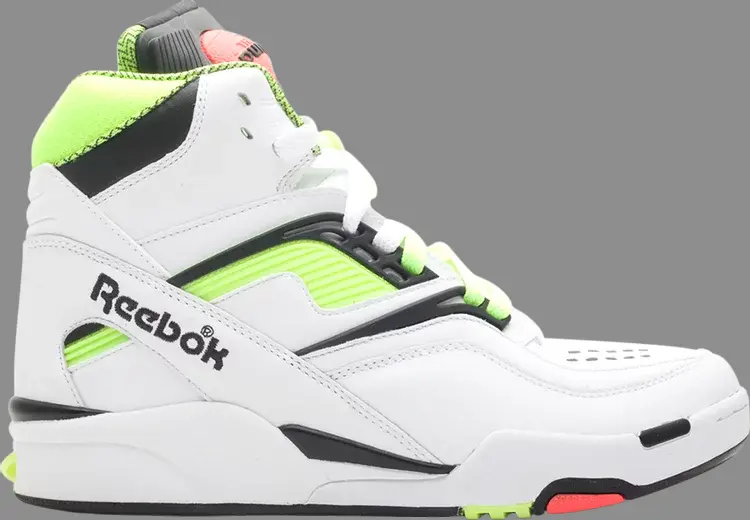 

Кроссовки twilight zone pump 'white yellow black' Reebok, белый