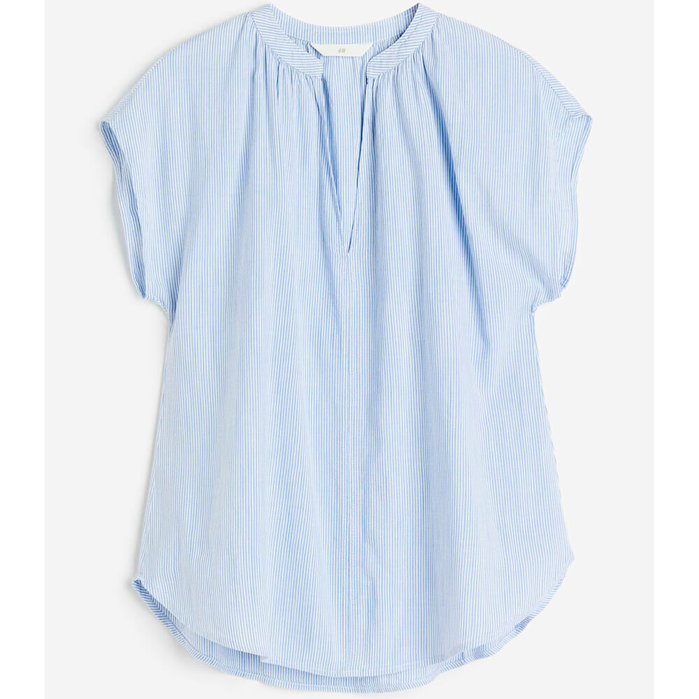 

Футболка H&M V-neck, светло-голубой