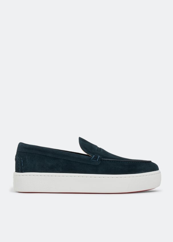 

Лоферы CHRISTIAN LOUBOUTIN Paqueboat boat shoes, синий