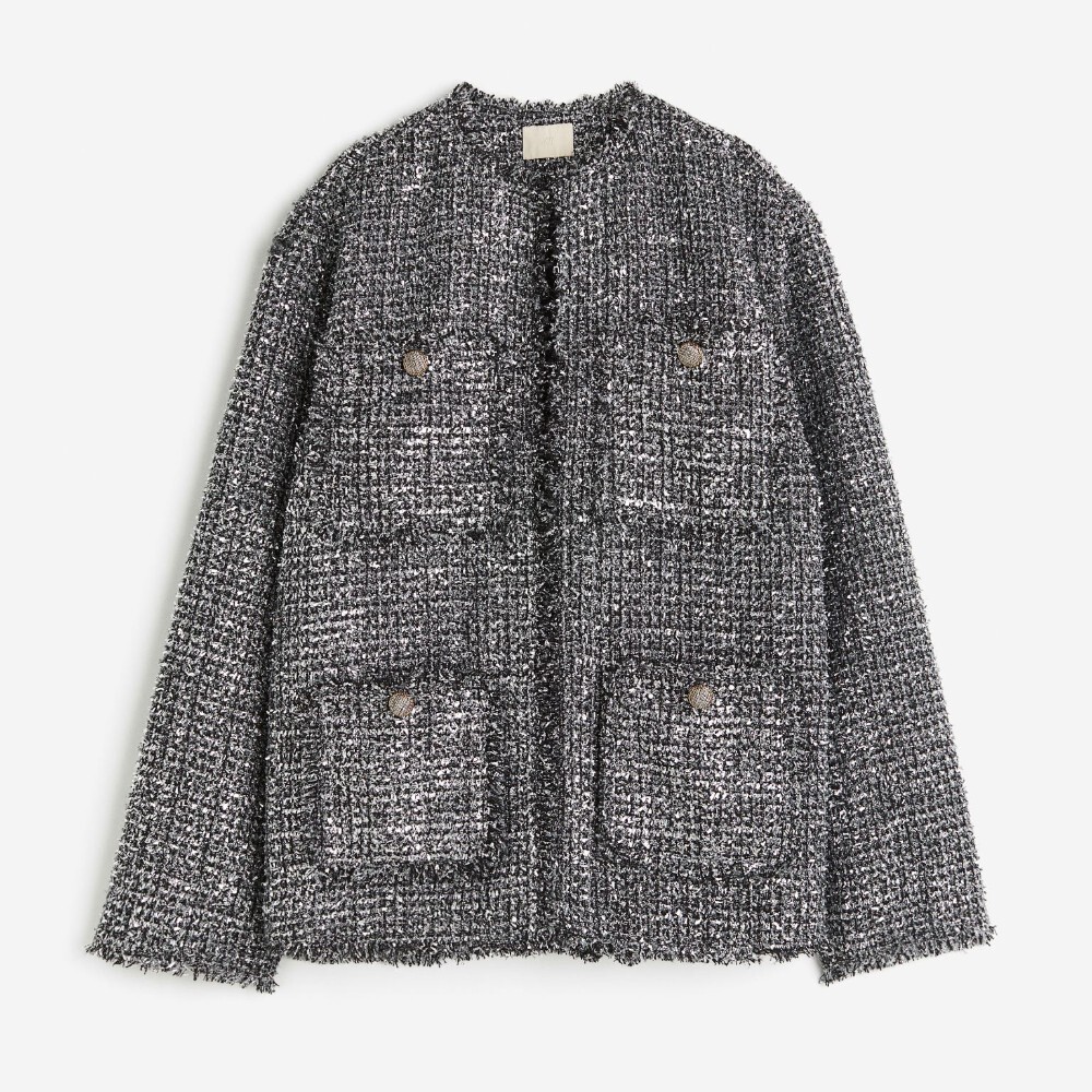 

Пиджак H&M Textured, серый
