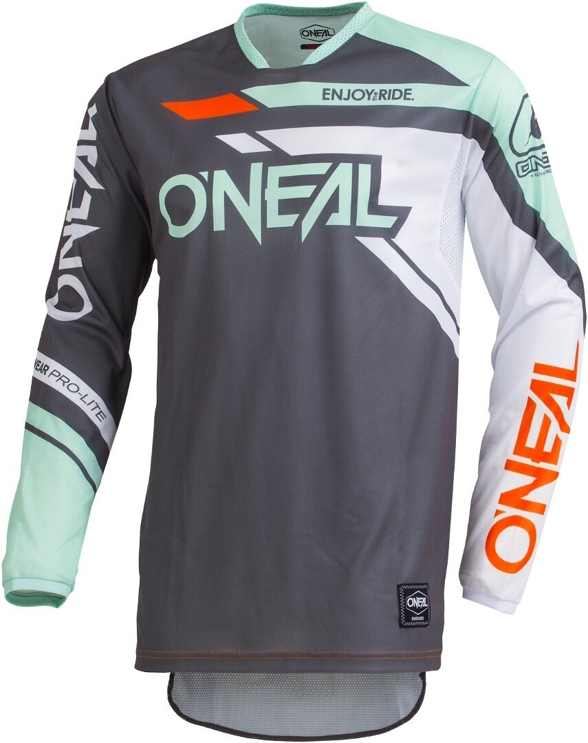 

Джерси Oneal Hardwear Rizer мотокросс, серый/зеленый