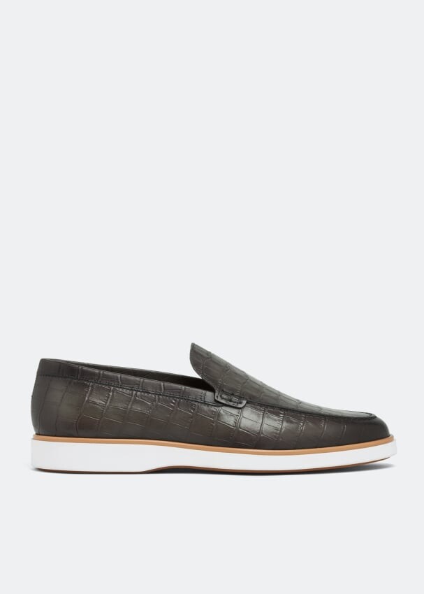 

Лоферы MAGNANNI Leather loafers, серый