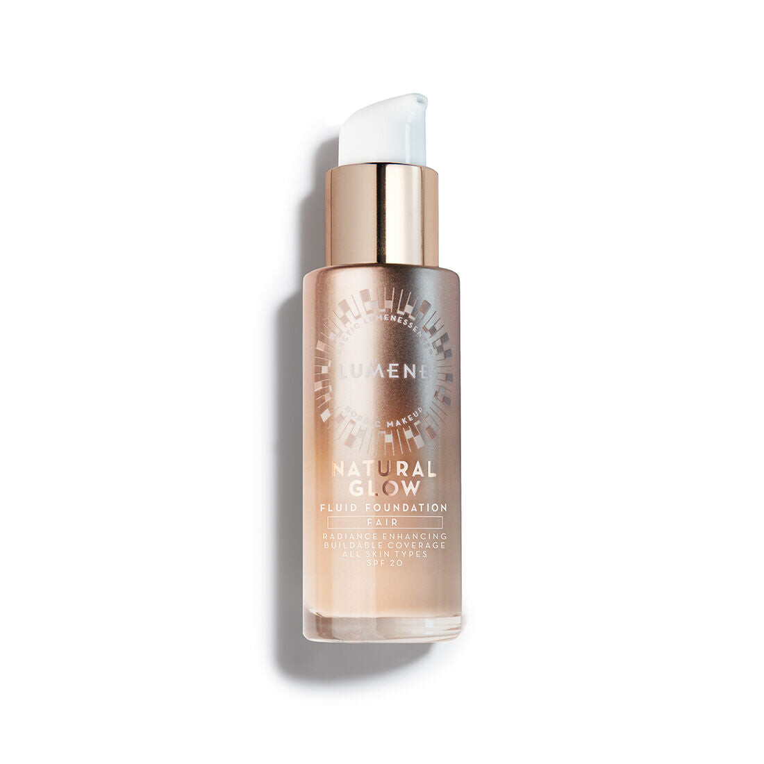 

Lumene Natural Glow Fluid Foundation SPF20 осветляющая и разглаживающая тональная основа 3 Fair 30ml