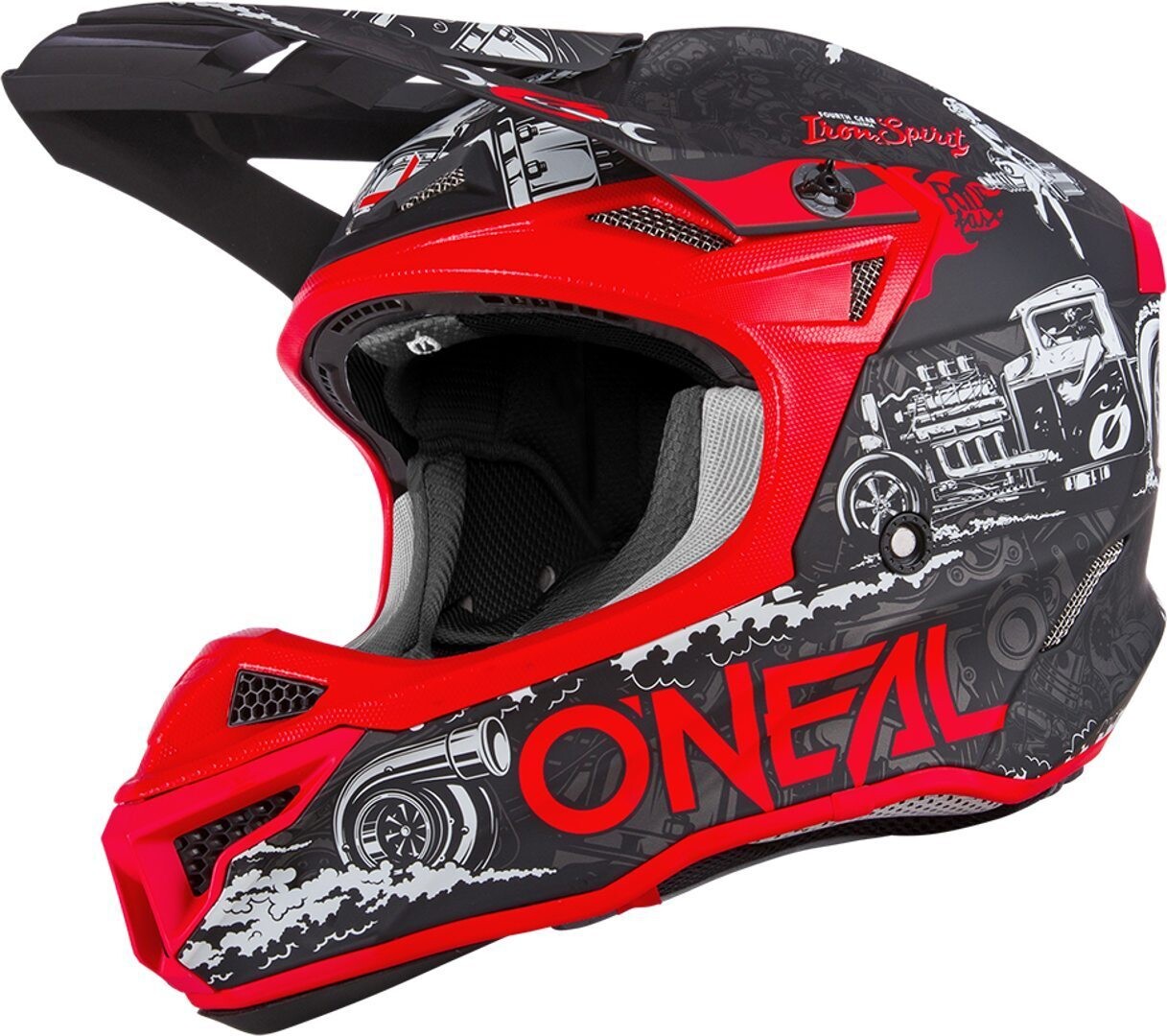

Шлем Oneal 5Series HR V.22 для мотокросса, черный/красный