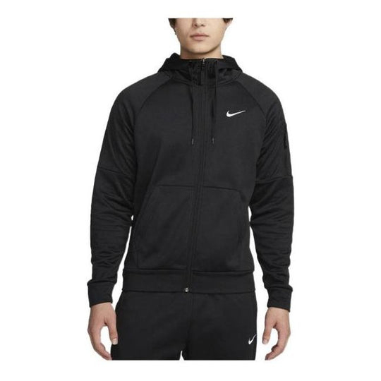 Куртка Nike Therma Fit Full Zip Hoodie Jacket 'Black' DQ4831-010, черный astronaut sweatshirt fashion 3d fully printed unisex hoodie personalized harajuku casual zip jacket