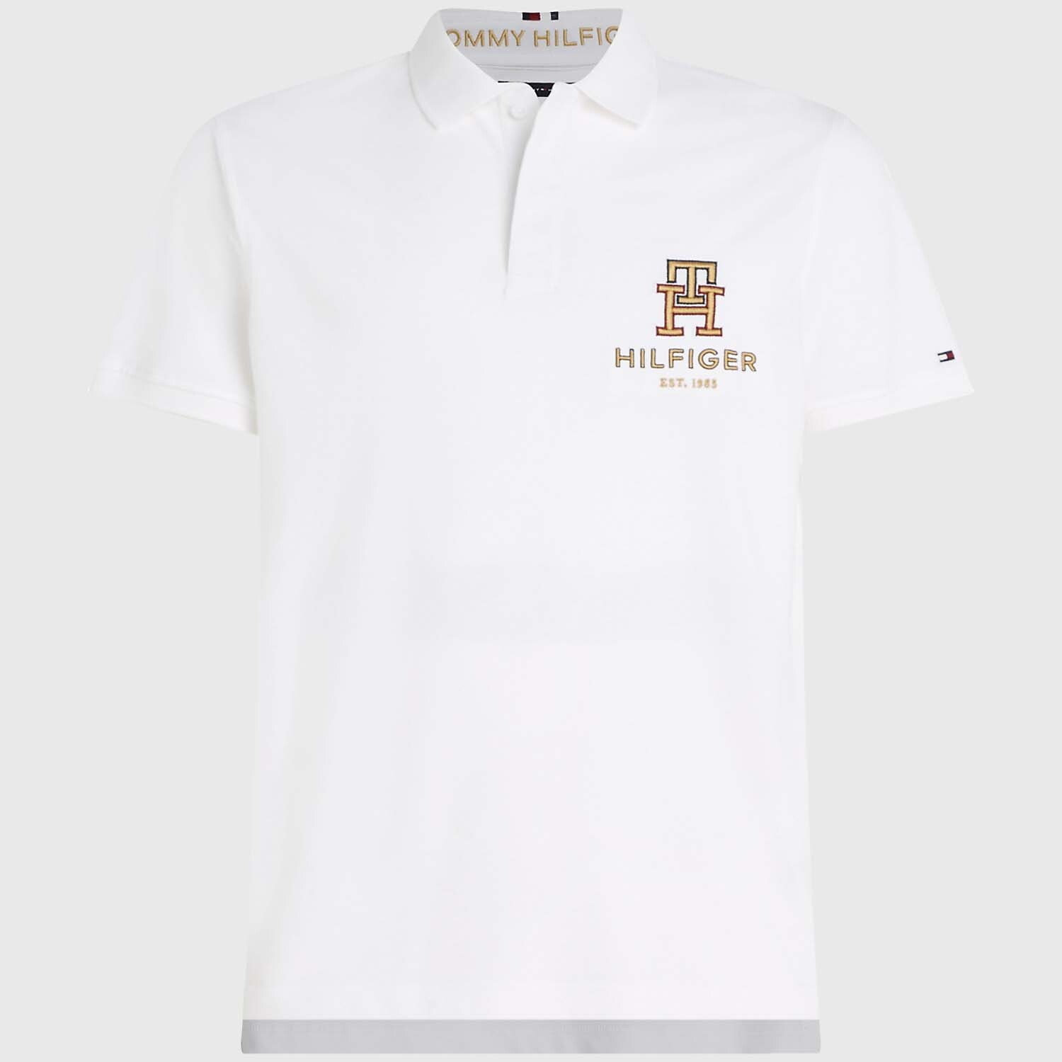 

Поло Tommy Hilfiger Embroidered Monogram, белый