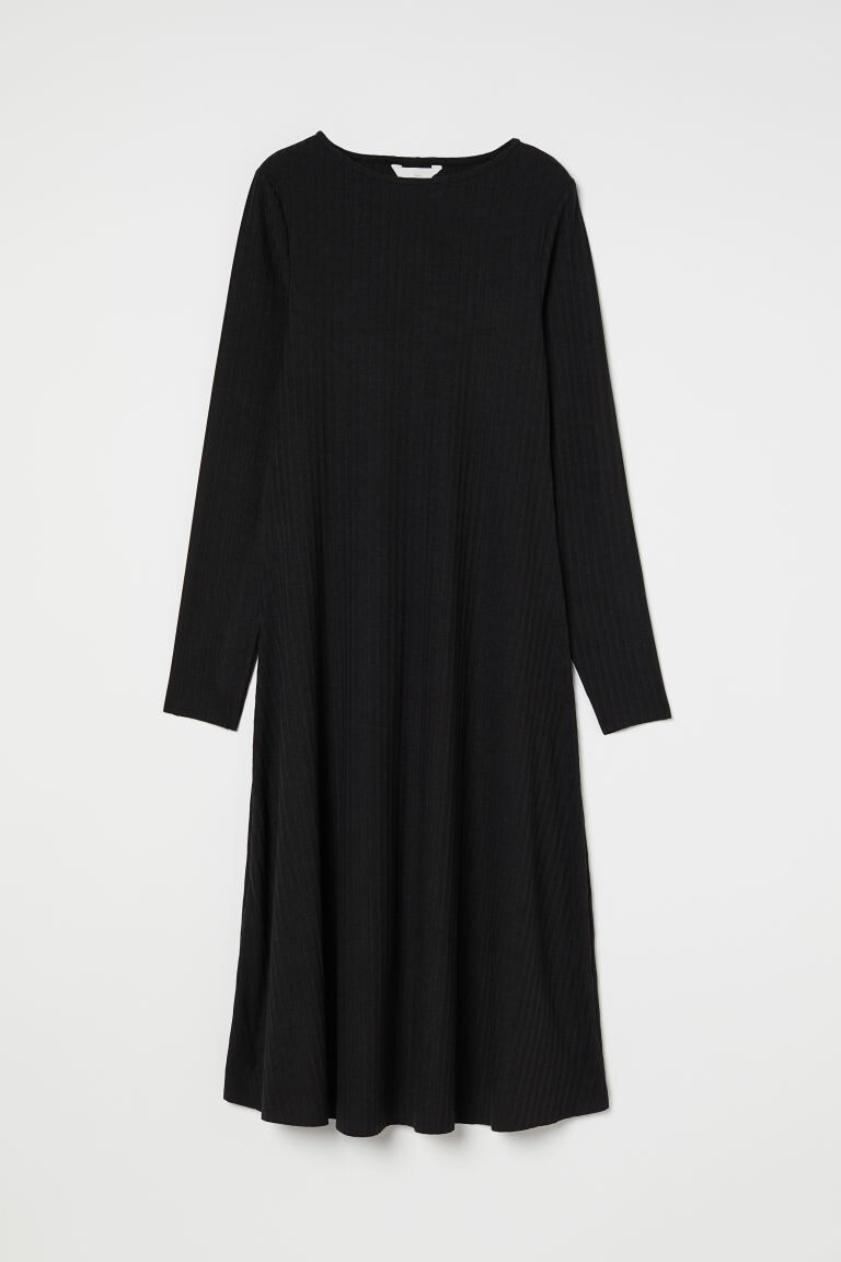 

МАМА Полосатое платье H&M, черный