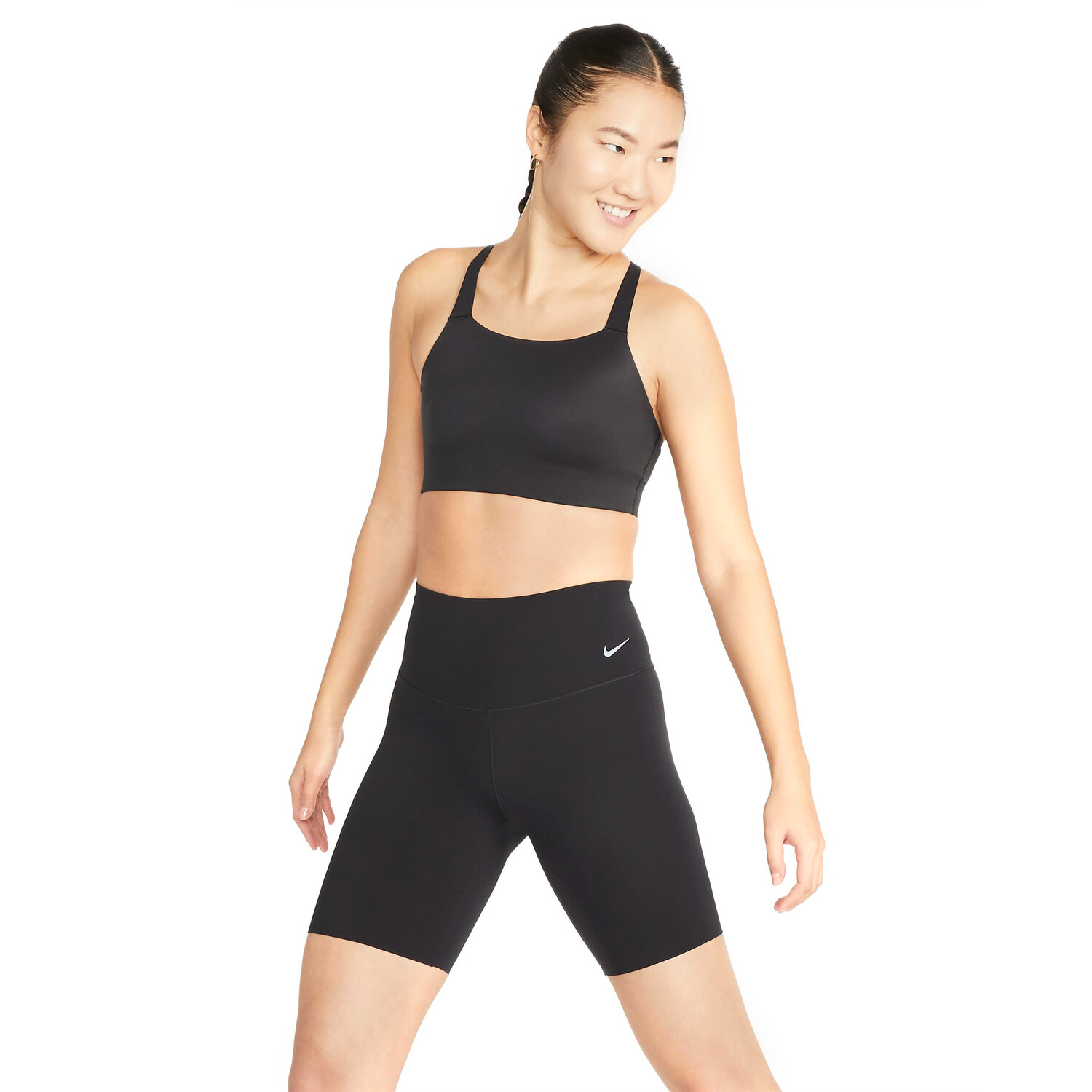 

Шорты Nike Zenvy Women's Gentle-Support High-Waisted Biker, черный
