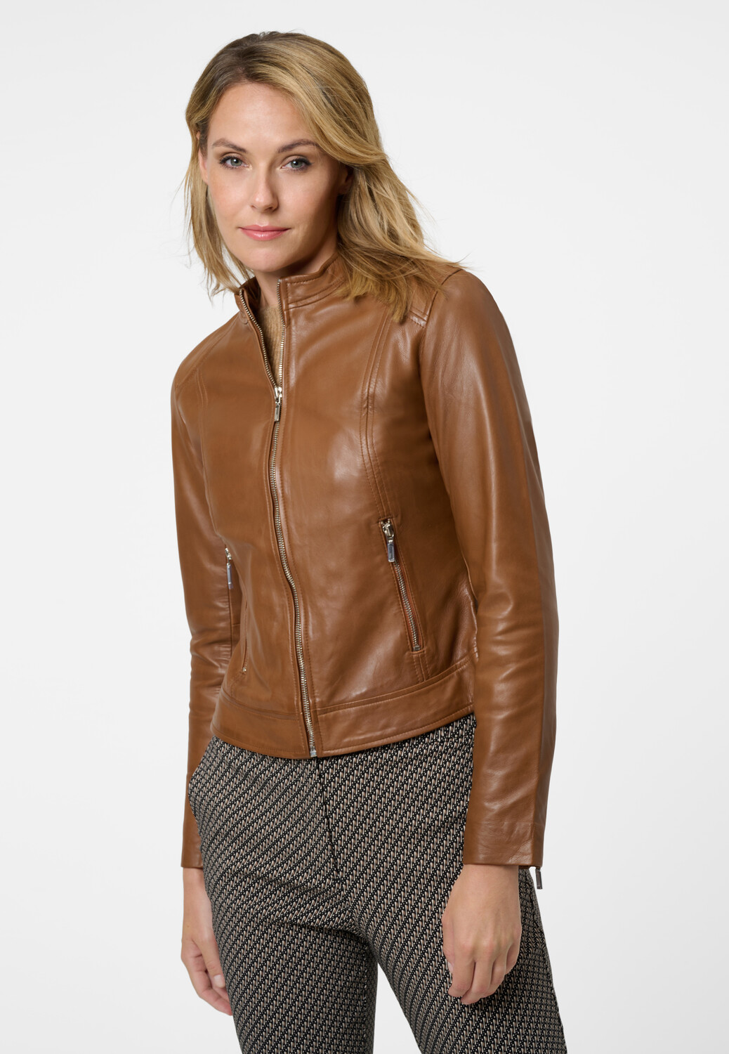 

Кожаная куртка Ricano Damen Ciara, цвет schönem Cognac
