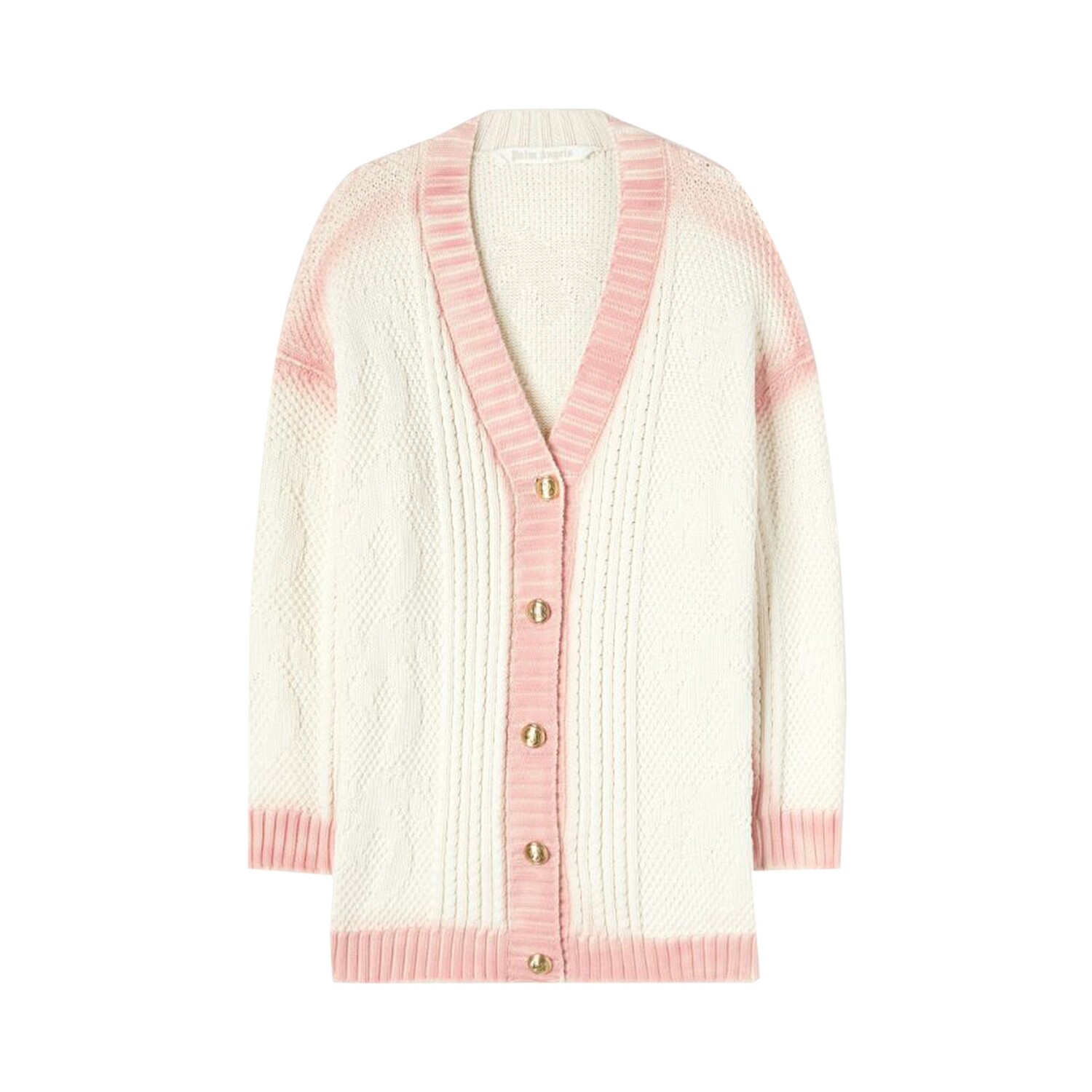 

Длинный кардиган цвета Off White Palm Angels Palm Fisherman