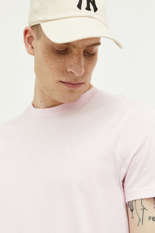 

Компания Холлистер хлопковая футболка Hollister Co., розовый