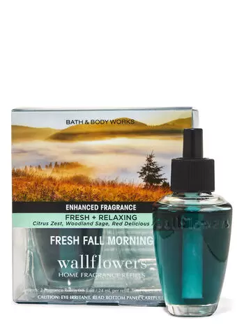 

Наборы ароматов Wallflowers, 2 шт. в упаковке Fresh Fall Morning, 0.8 fl oz / 24 mL Each, Bath and Body Works