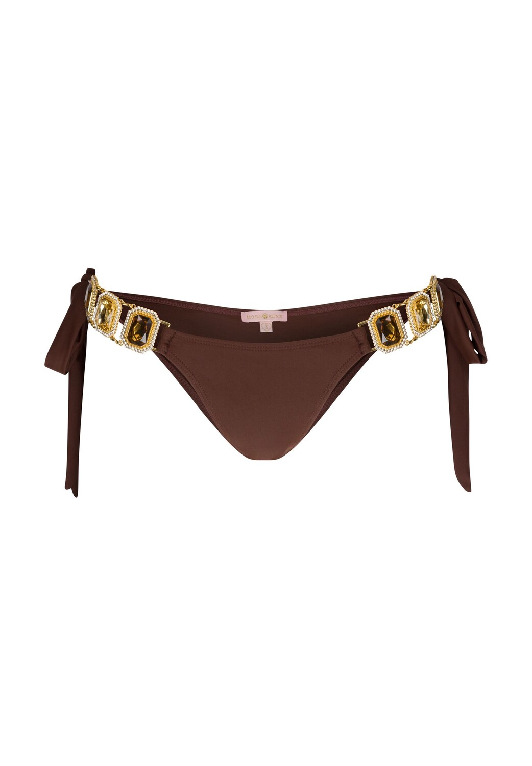 

Плавки бикини Moda Minx Bikini Hose Boujee Tie Side Brazilian, коричневый